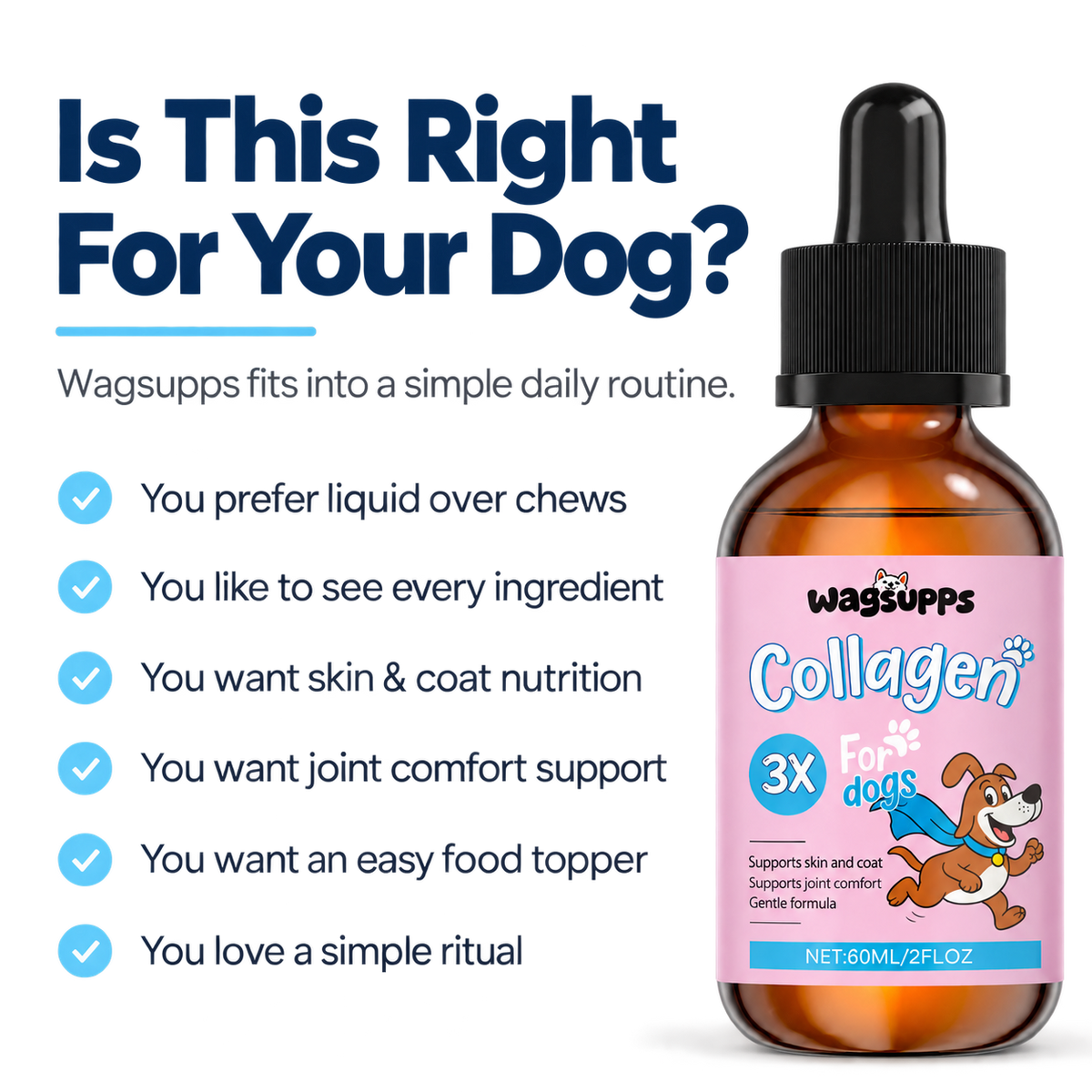 Wagsupps Deluxe Liquid Collagen